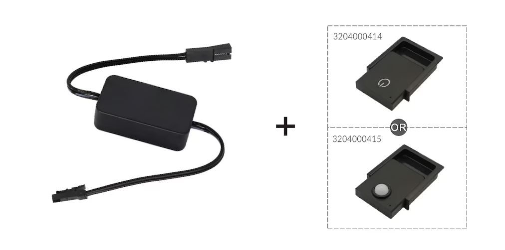 MINI RF PŘIJÍMAČ 12-24V typ 60W - PRO BEZDRÁTOVÉ OVLADAČE MINI/DESIGN - JST-M konektory